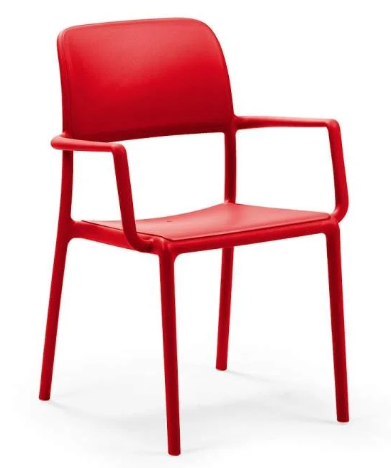 silla riva rosso
